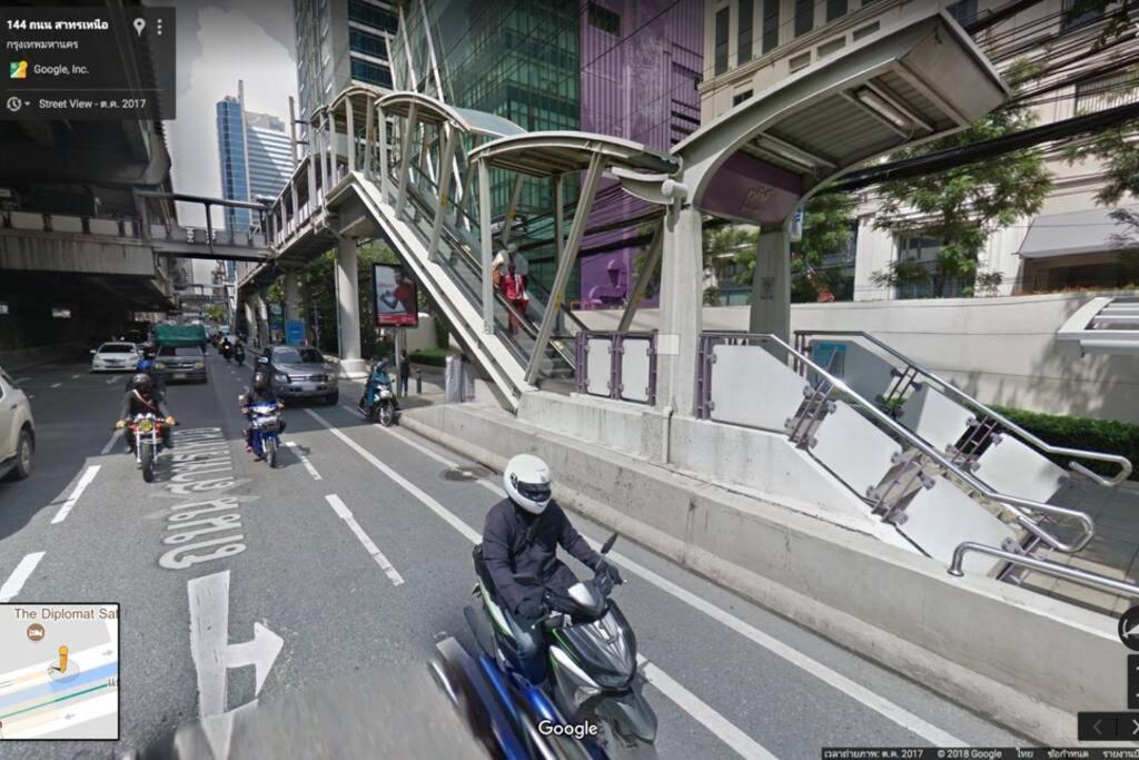 방콕 S1 Large Duplex Silom 3 Beds, Full Kitchen Wifi 아파트 외부 사진